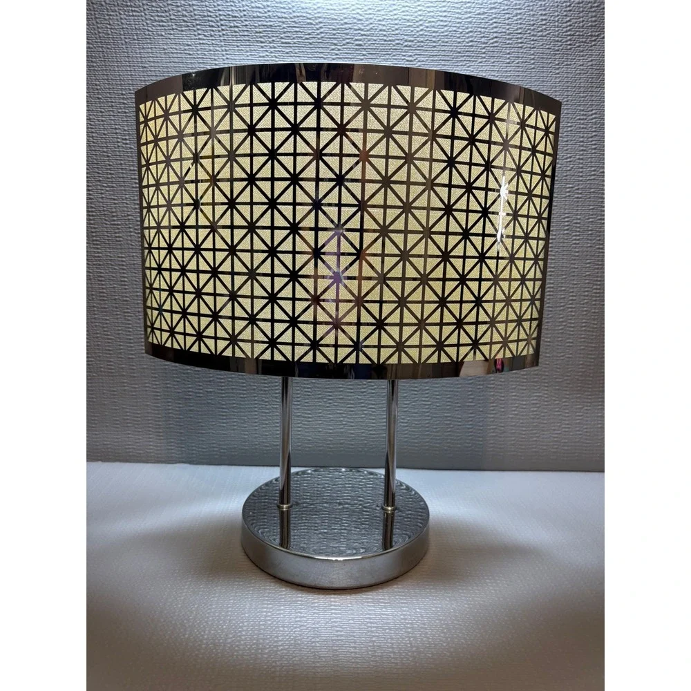 PartyLite Illusions Tealight Lamp Chrome Geometric Metal Modern Decor - Picture 10 of 10